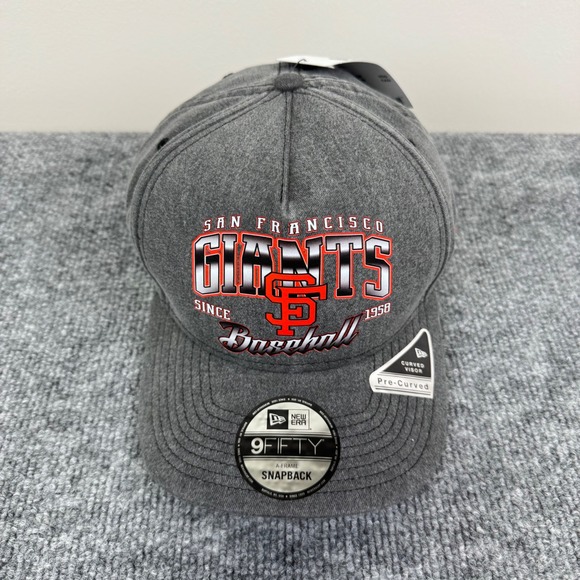 San Francisco Giants Hat New Era 9FIFTY A-Frame Snapback Washed Grey MLB Cap NWT - Picture 8 of 8